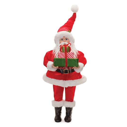 30.5" Plush Traditional Santa with Presents